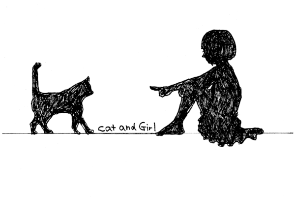 NFTアートシリーズ「猫と少女」へのリンク